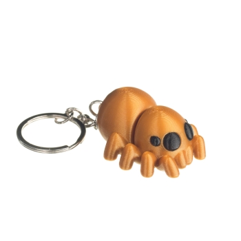 Pająk złoty - brelok do kluczy